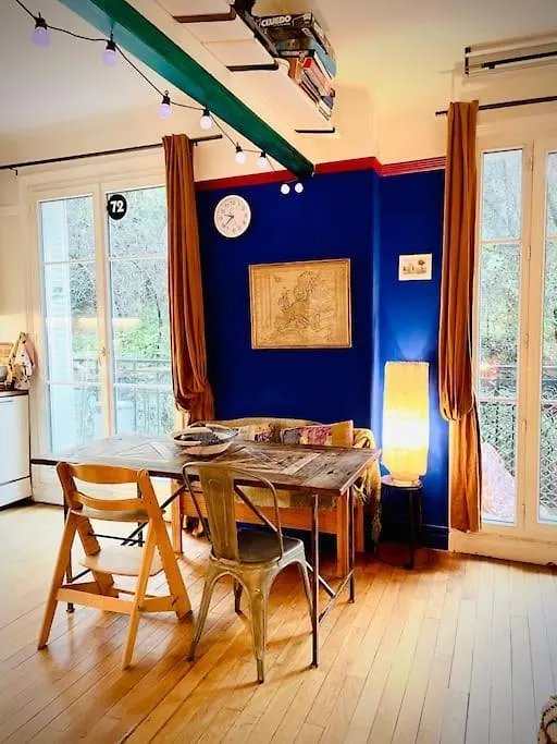 Petit Montmartre Dans Le 20E A Paris Lägenhet